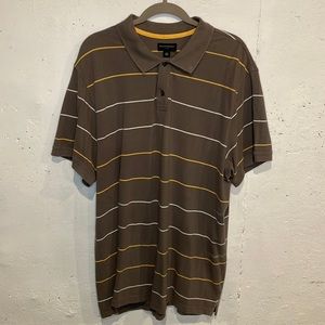 Men’s Banana Republic polo shirt size XXL / Brown w/ stripes